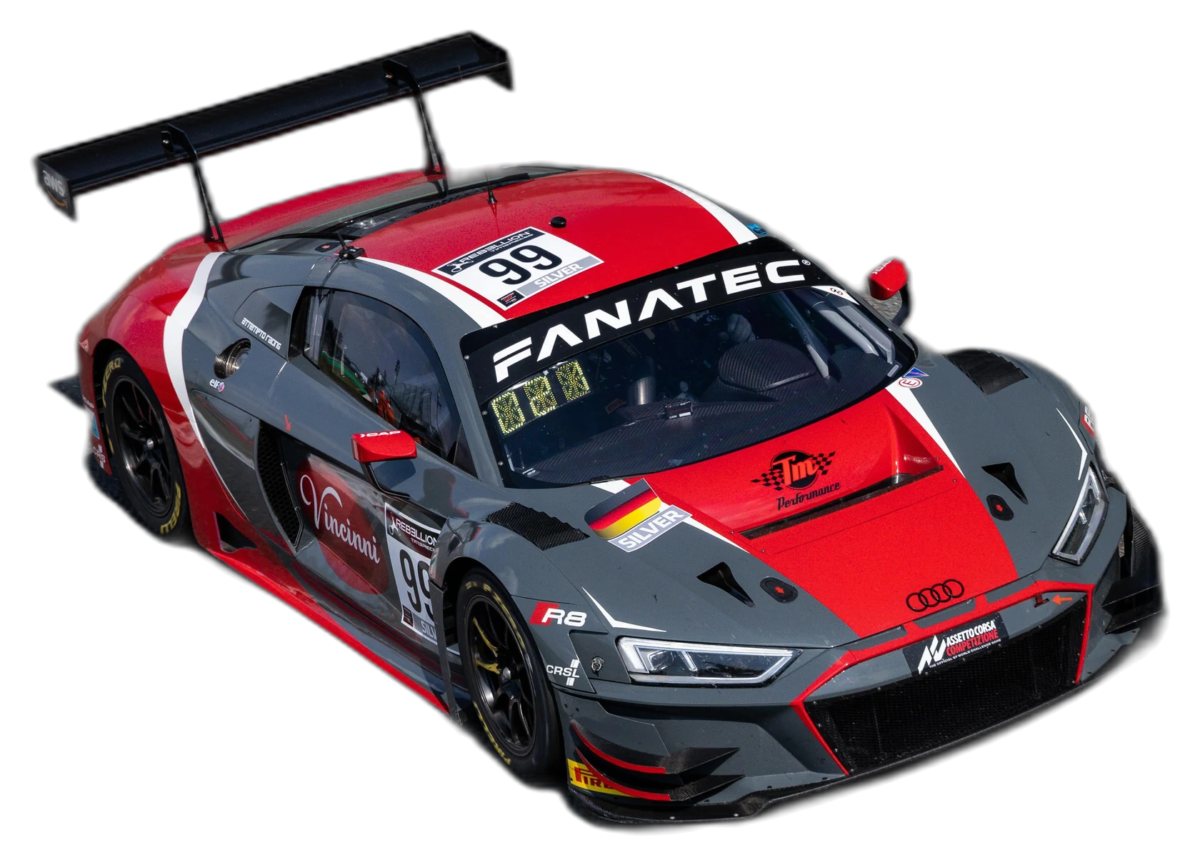 Audi R8 LMS GT3 evo mit der Startnummer 99 in Monza — die ersten Audi-Jahre
